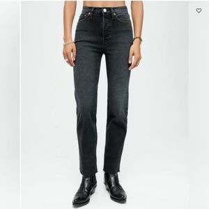 Redone high rise stovepipe Jean 25
